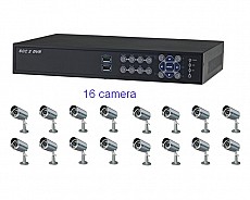 Bộ sản phẩm 16CAM+1B: gồm 16 Camera KCA-7852+ 1 Đầu ghi Deeplet DE1516