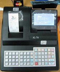 Máy tính tiền TOPCASH AL-7A dùng cho shop, quán cafe, ăn nhanh