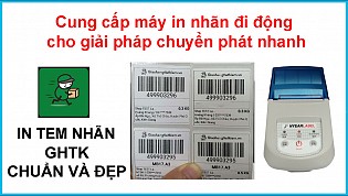 Cung cấp máy in nhãn đi động cho giải pháp chuyển phát nhanh