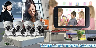 Hệ thống 8 camera cho trường mầm non