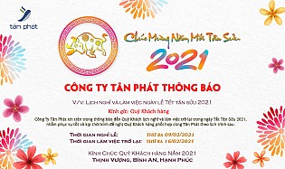 Thông báo thời gian nghỉ tết nguyên đán 2021